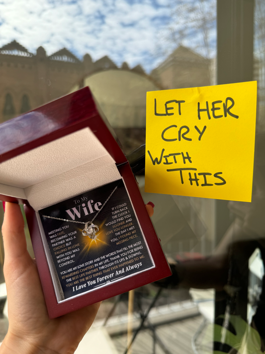 To My Wife | Necklace with Love Knot