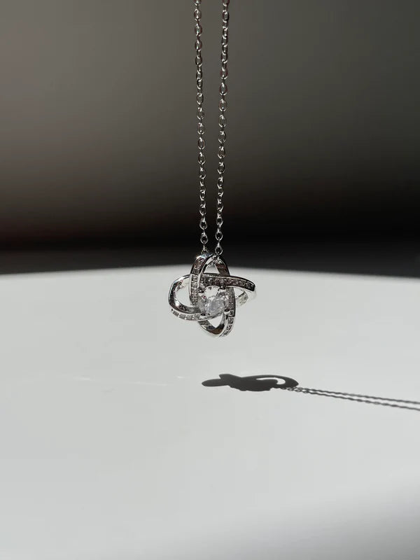 To My Daughter - Necklace with Love Knot