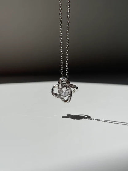 To My Daughter - Necklace with Love Knot