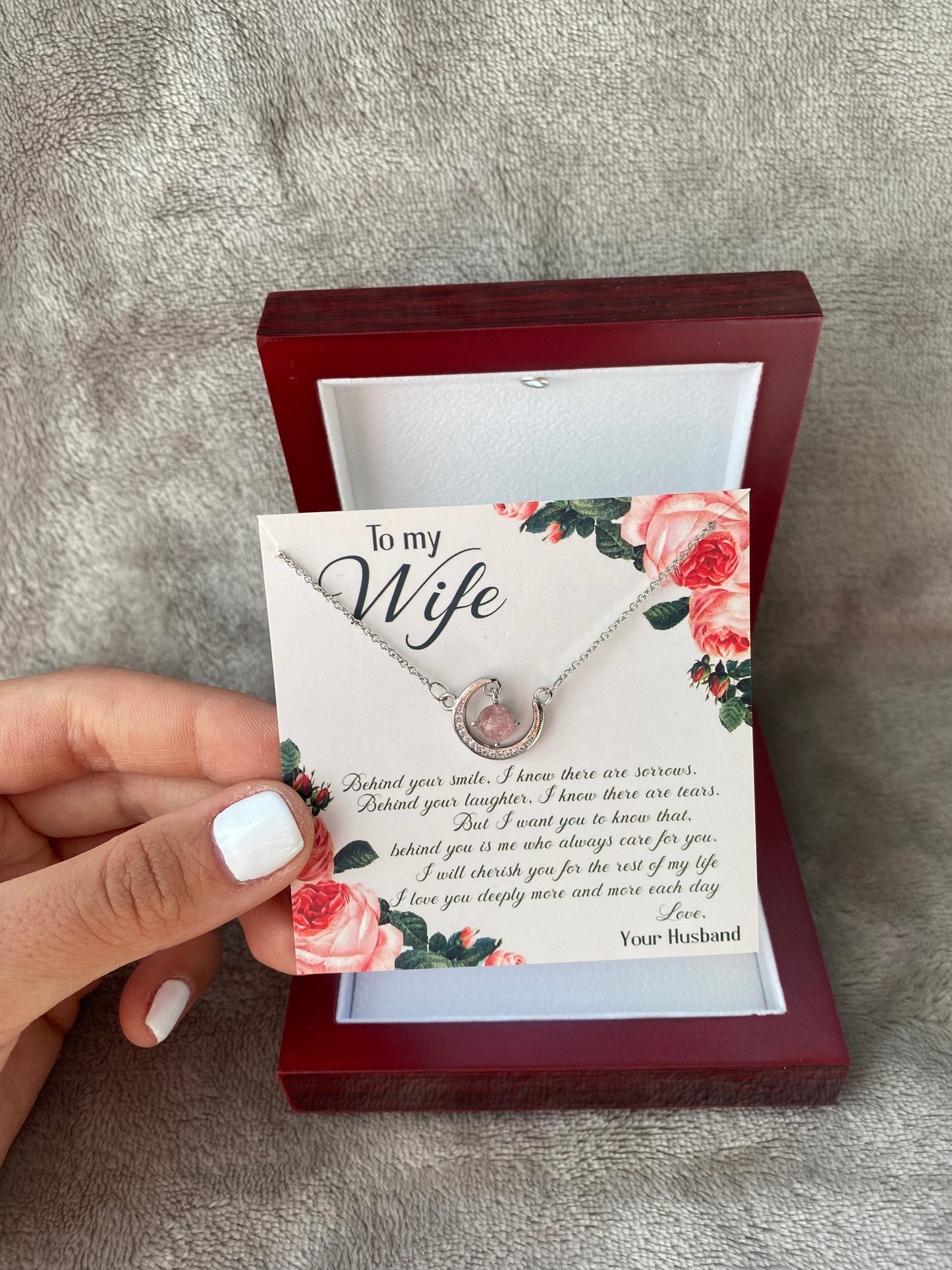 To My Wife | Necklace with Love Knot