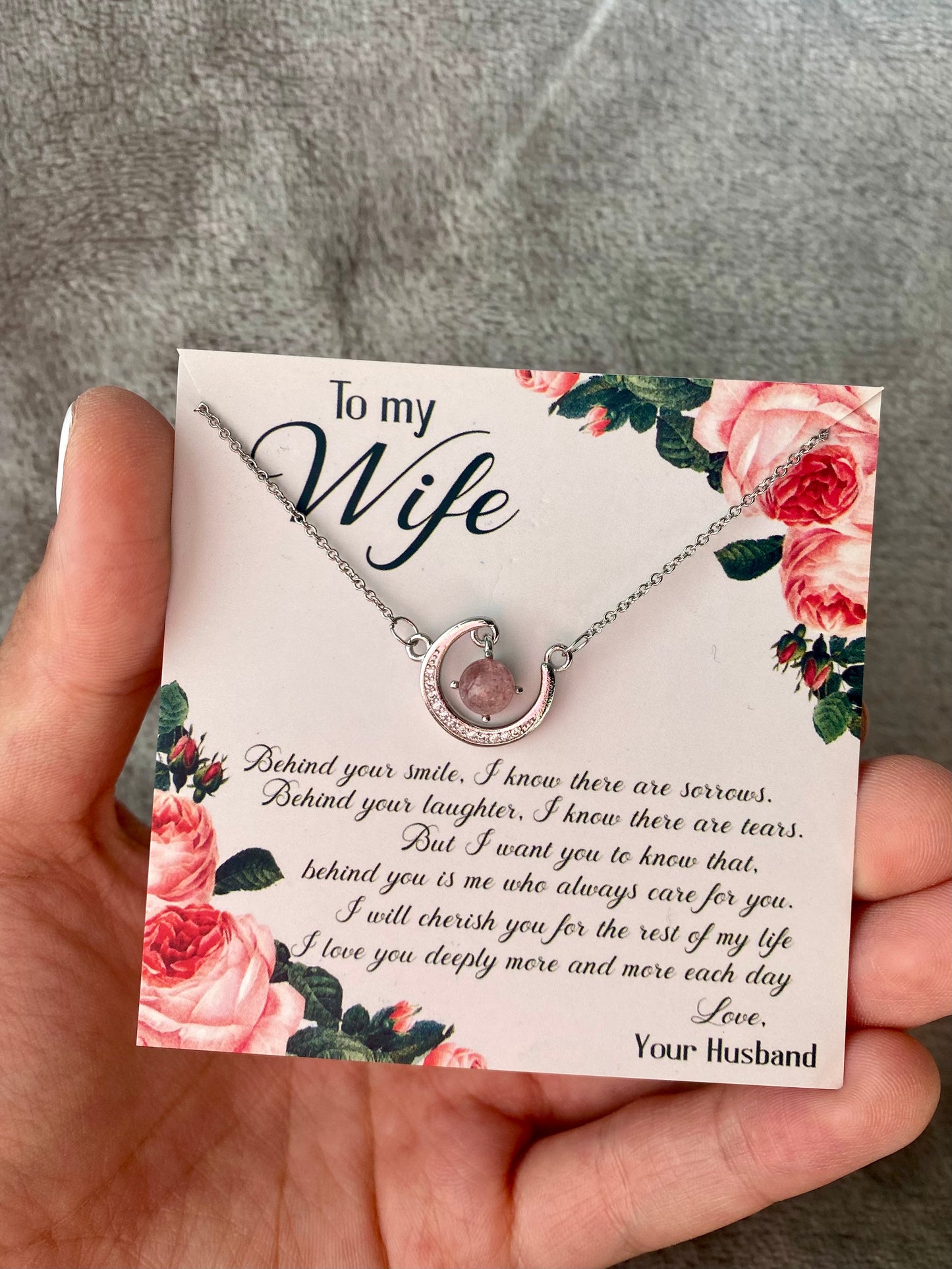 To My Wife | Necklace with Love Knot