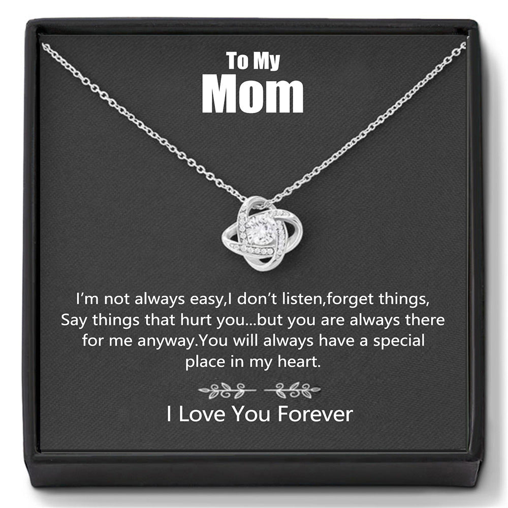 To My MOM | Elegant Love Knot Necklace