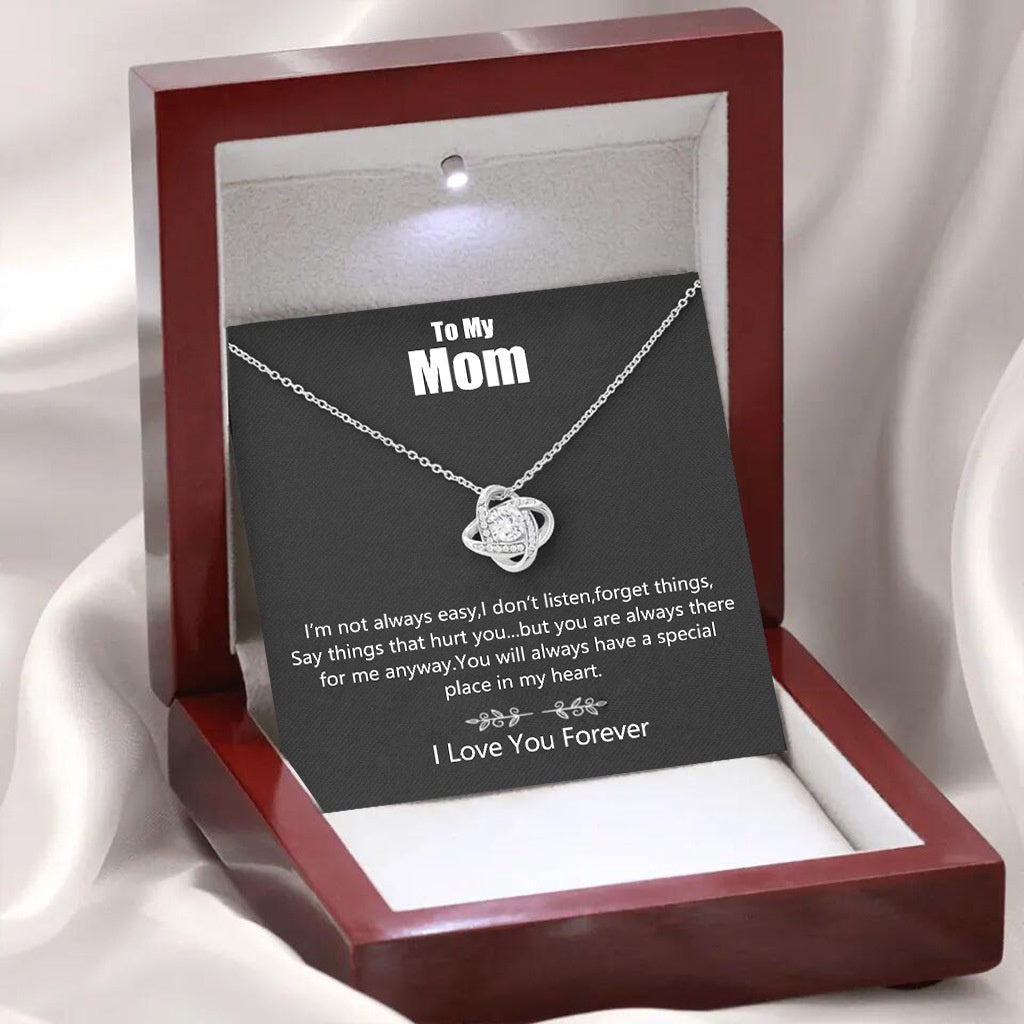 To My MOM | Elegant Love Knot Necklace