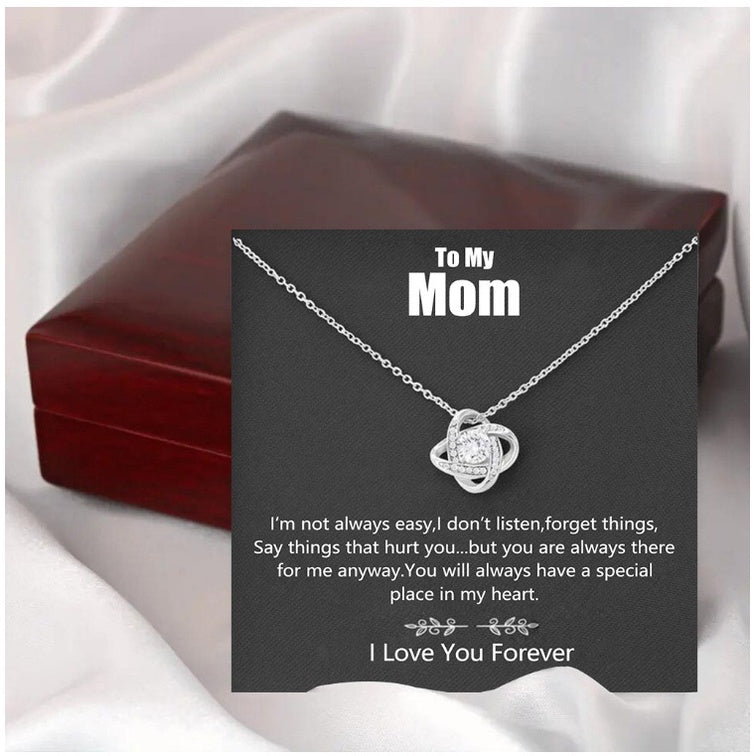 To My MOM | Elegant Love Knot Necklace